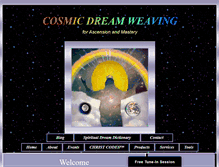 Tablet Screenshot of cosmicdreamweaving.com